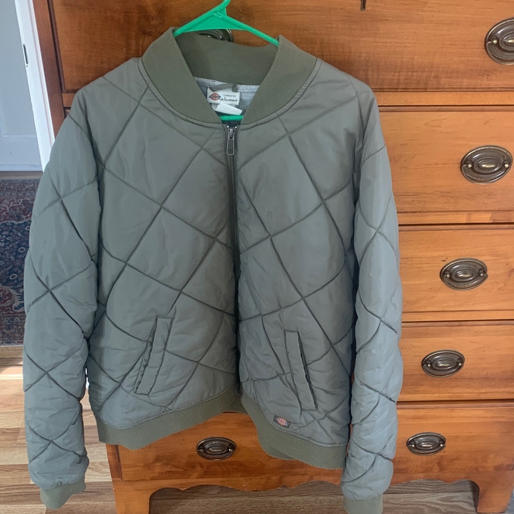 Dickies Olive Green Quilted Jacket